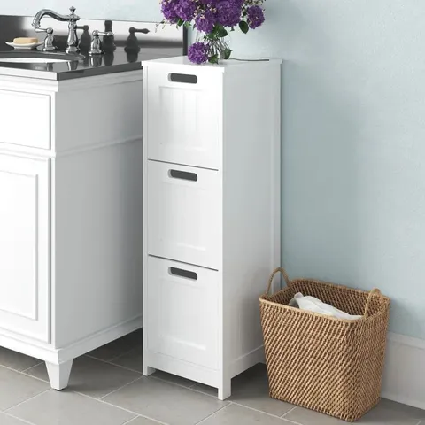 BOXED ALTON 90CM W X 45CM H X 35CM D FREE-STANDING BATHROOM CABINET - WHITE (1 BOX)