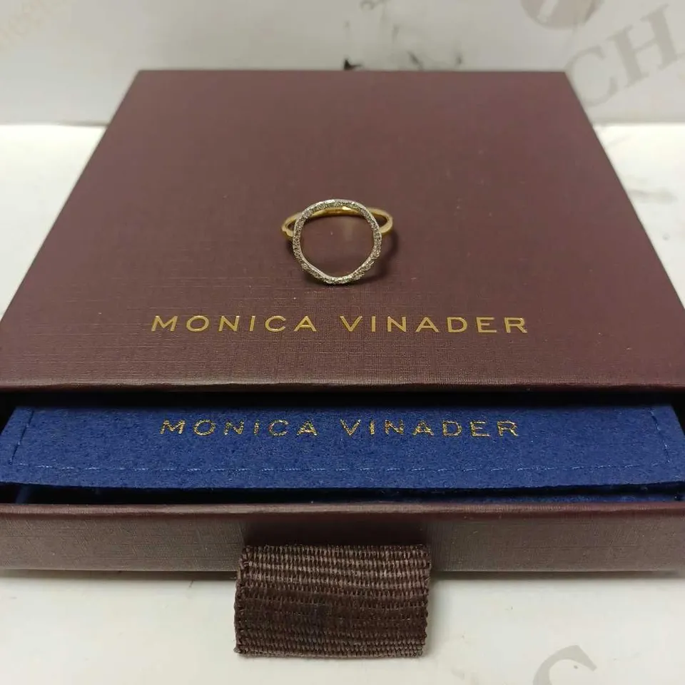 MONICA VINADER RIVA DIAMOND HOOP RING