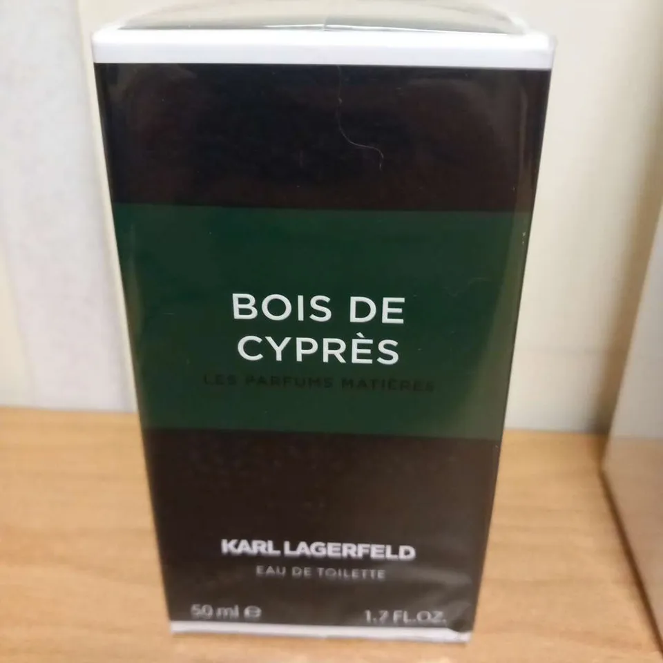 BOXED AND SEALED KARL LAGERFELD BOIS DE CYPRES EAU DE TOILETTE 50ML