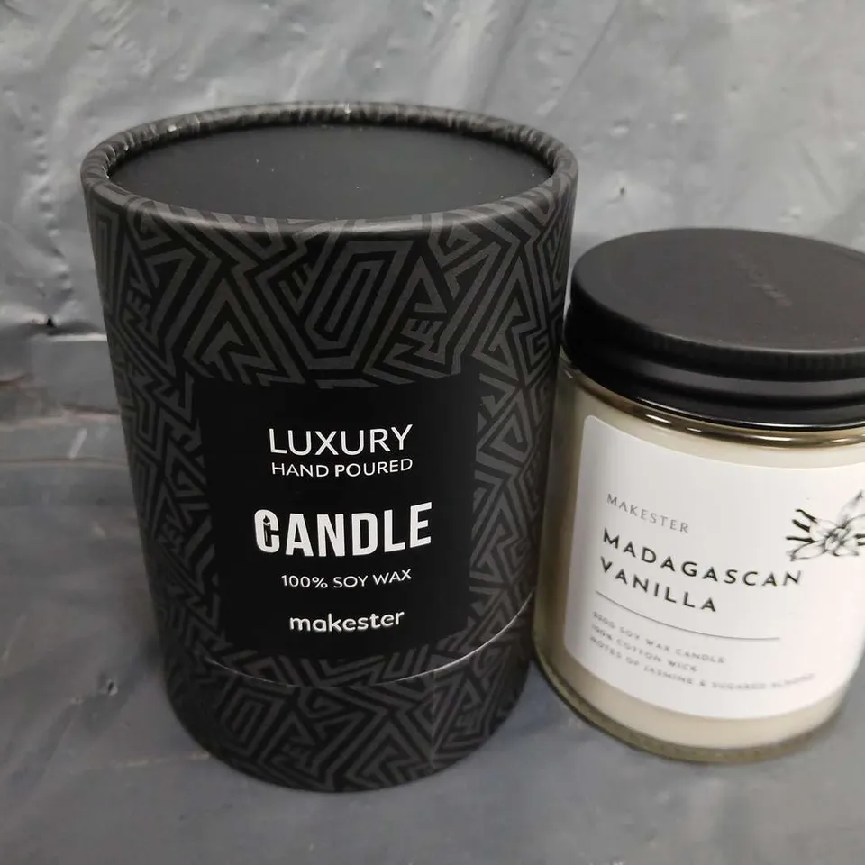 BOXED MAKESTAR MADAGASCAN VANILLA SCENTED CANDLE