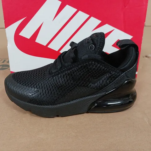 BOXED PAIR OF NIKE AIR MAX 270 PS TRAINERS IN BLACK - UK 11.5