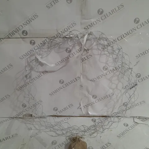 KELLY HOPPEN WHITE LIGHT UP WREATH