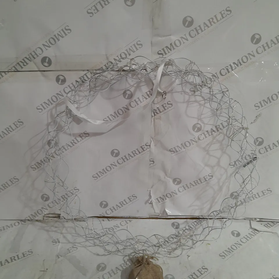 KELLY HOPPEN WHITE LIGHT UP WREATH