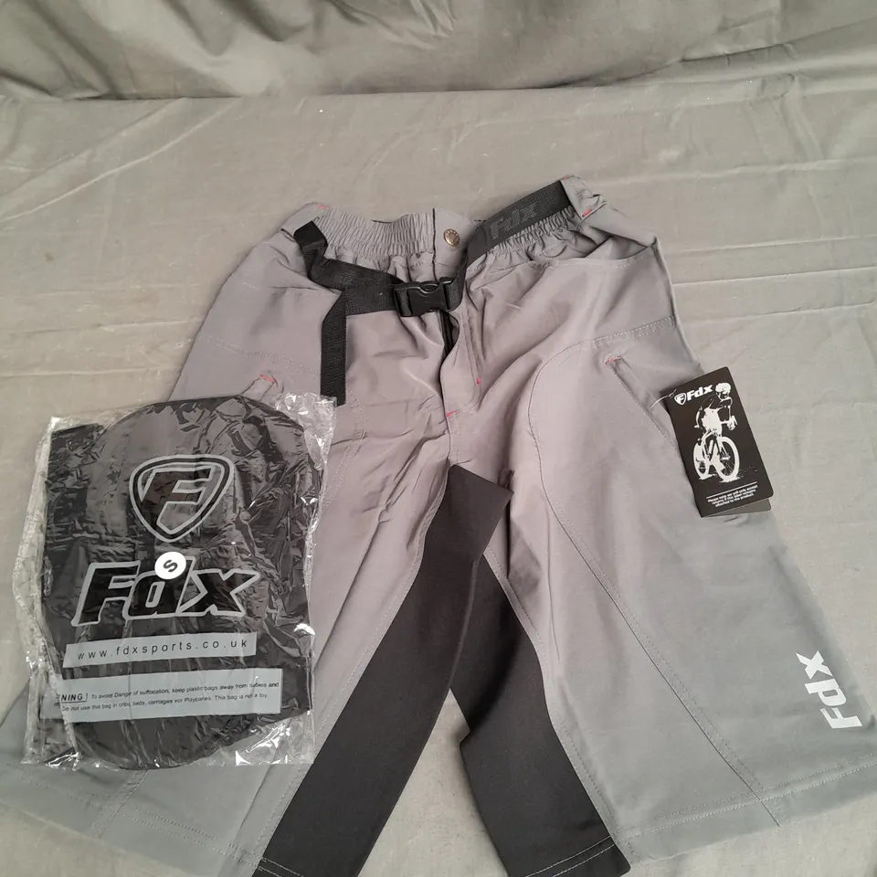 FDX DRIFTER CYCLING SHORTS IN GREY SIZE S