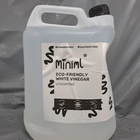 MINIML ECO-FRIENDLY UNSCENTED WHITE VINEGAR (5 LITRES)