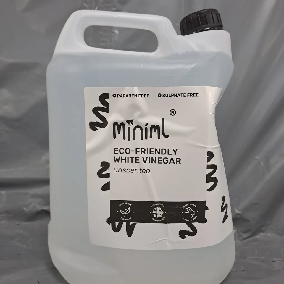 MINIML ECO-FRIENDLY UNSCENTED WHITE VINEGAR (5 LITRES)