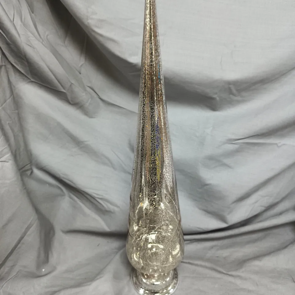 MERCURY GLASS PRE LIT TREE