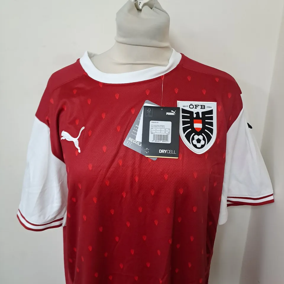 PUMA AUSTRIA HOME JERSEY SIZE L