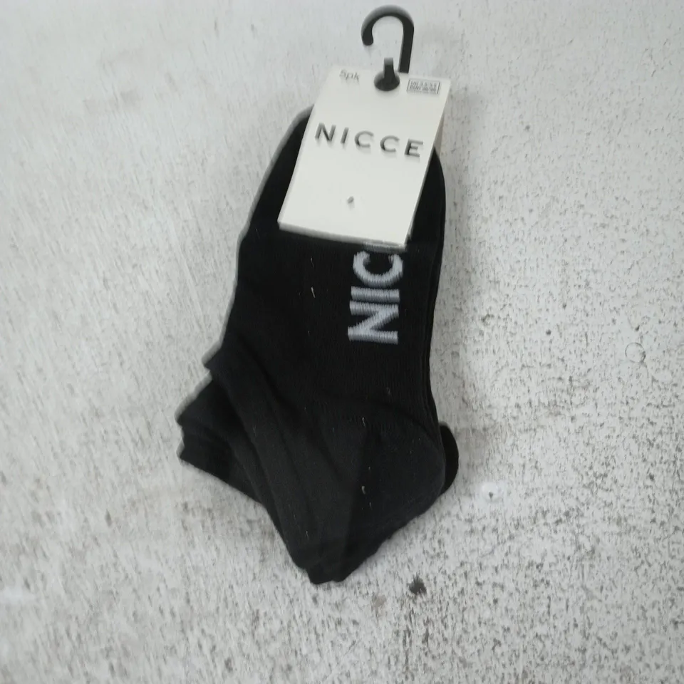 NICCE SOCKS – 5-PACK, UK 3.5-5.5 (EU 36/38)
