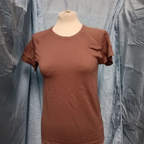 SWEATY BETTY LONDON BROWN WOMEN'S T-SHIRT, SIZE M