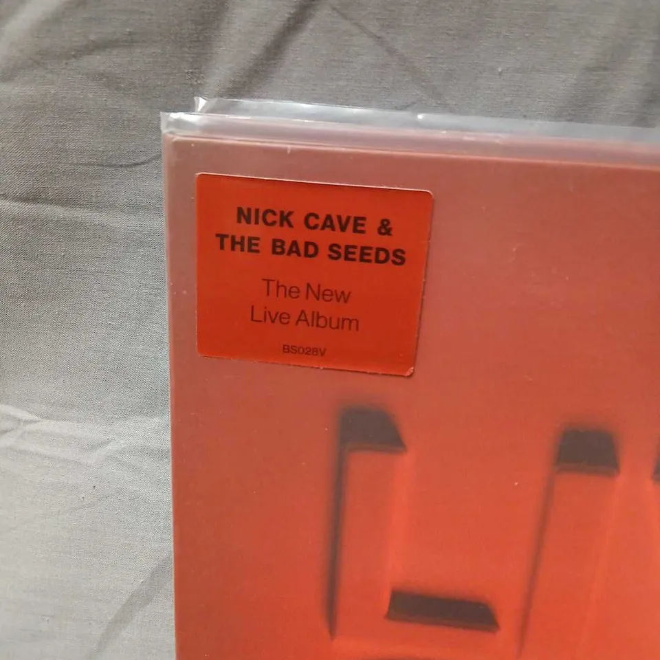 NICK CAVE & THE BAD SEEDS - THE NEW LIVE ALBUM (ORANGE VINYL LP, SEALED)