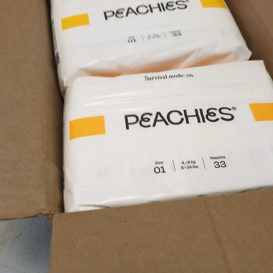 PEACHIES SIZE 01 BABY NAPPIES (4–6 KG)