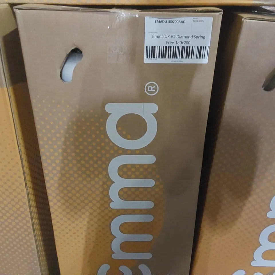 BRAND NEW BOXED EMMA UK V2 DIAMOND SPRING FREE 180 x 200CM SUPER KING MATTRESS 