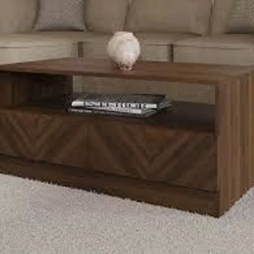 BOXED CATANIA COFFEE TABLE - ROYAL WALNUT (1 BOX)