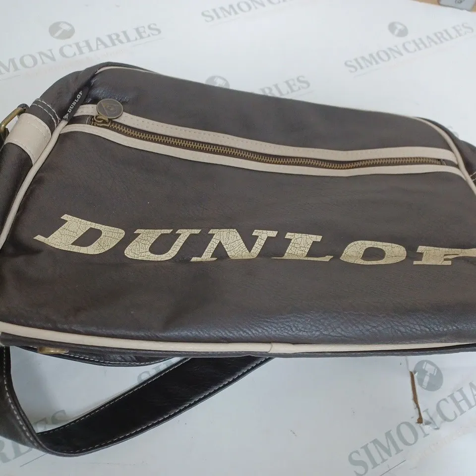 DUNLOP DARK BROWN STRAPPED BAG 