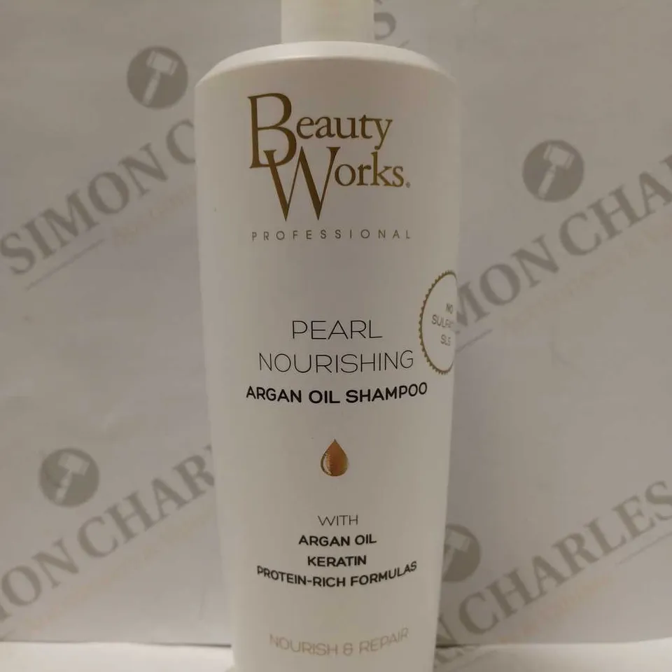 BEAUTY WORKS PEARL NOURISHING ARGAN OIL SHAMPOO 1 LITRE 
