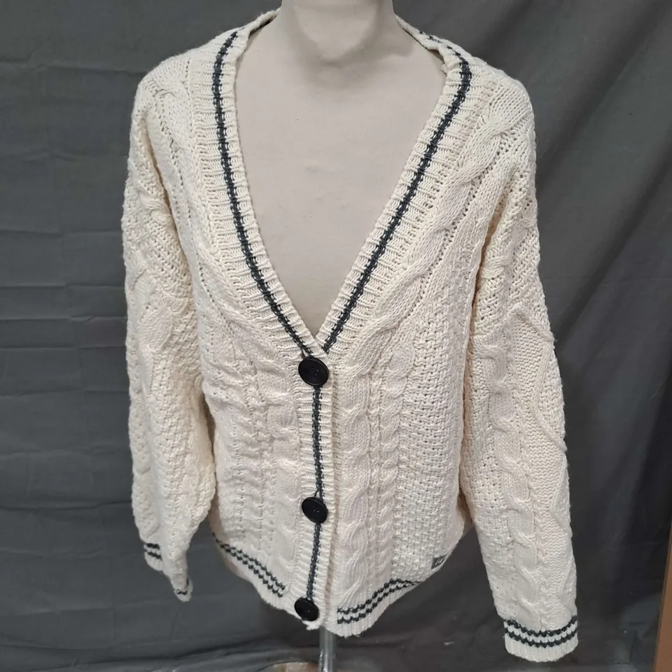 TAYLOR SWIFT FOLKLORE CARDIGAN IN CREAM SIZE XS/S/M