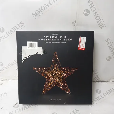 28CM STAR LIGHT PURE WARM WHITE LEDS