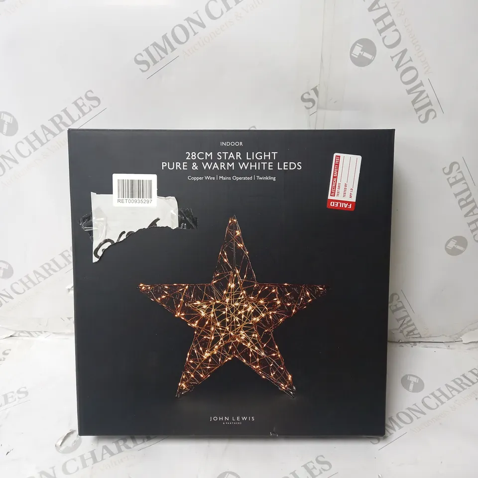 28CM STAR LIGHT PURE WARM WHITE LEDS 