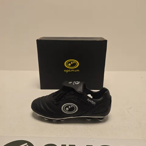 OPTIMUM FOOTBALL BOOTS – BLACK, MEN'S SIZE UK 5