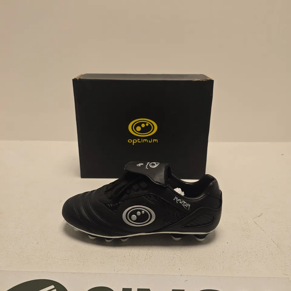 OPTIMUM FOOTBALL BOOTS – BLACK, MEN'S SIZE UK 5