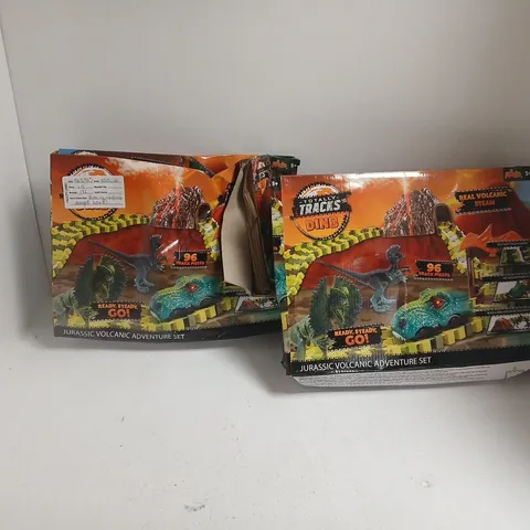 BOX OF APPROXIMATELY 10 ASSORTED TOYS TO INCLUDE 2X JURASSIC VOLCANIC ADVENTURE SETS