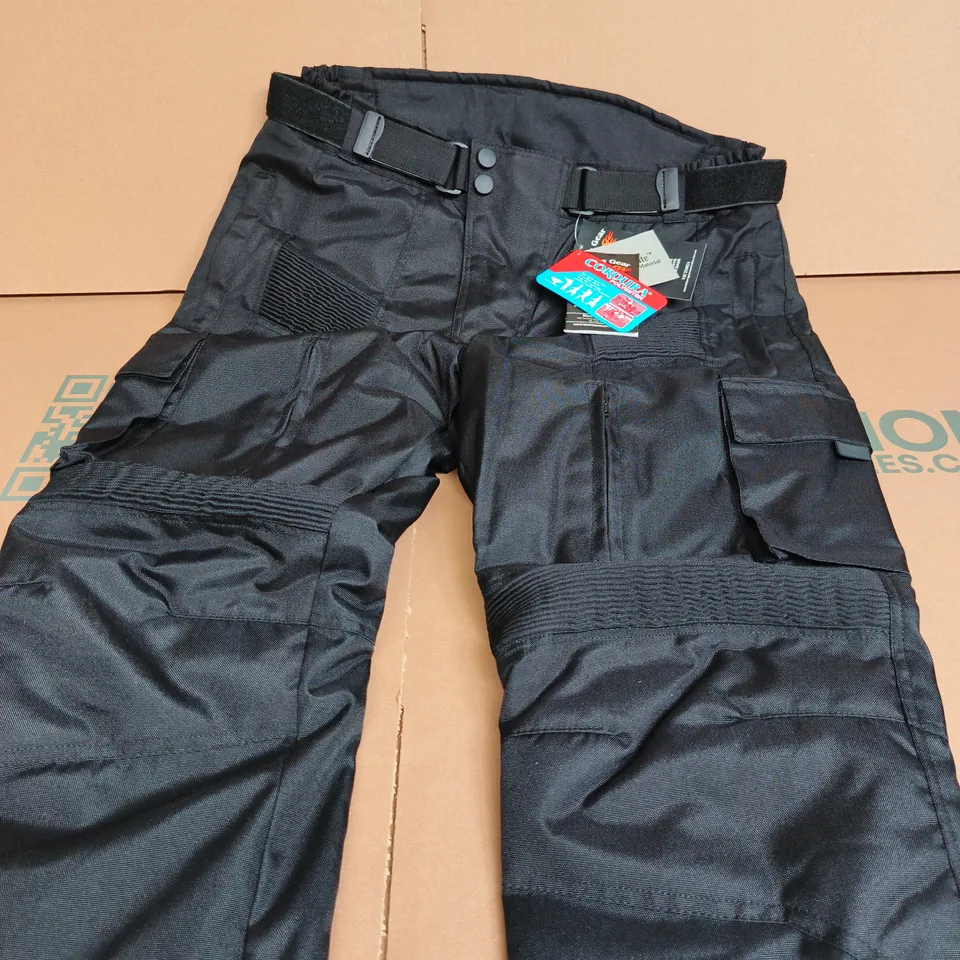 BIKERS GEAR AUSTRALIA MOTORCYCLE TROUSERS – BLACK, UK 34 (34/32)