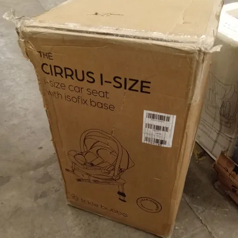BOXED THE CIRRUS I-SIZE CAR SEAT WITH ISOFIX BASE