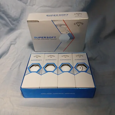 CALLAWAY SUPERSOFT GOLF BALLS – 4-PACK BOXED SET