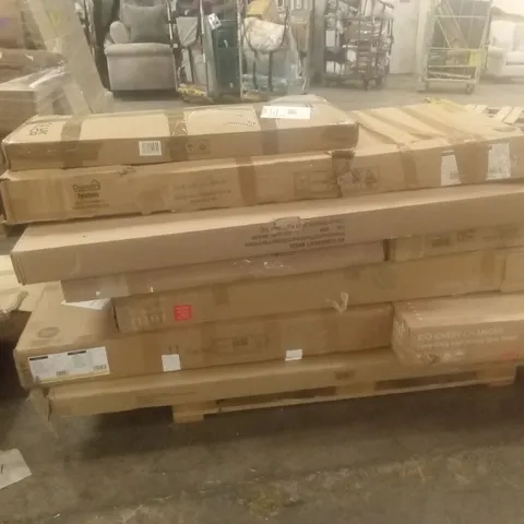 PALLET OF ASSORTED INCOMPLETE DESIGNER FURNITURE PARTS AND PIECES