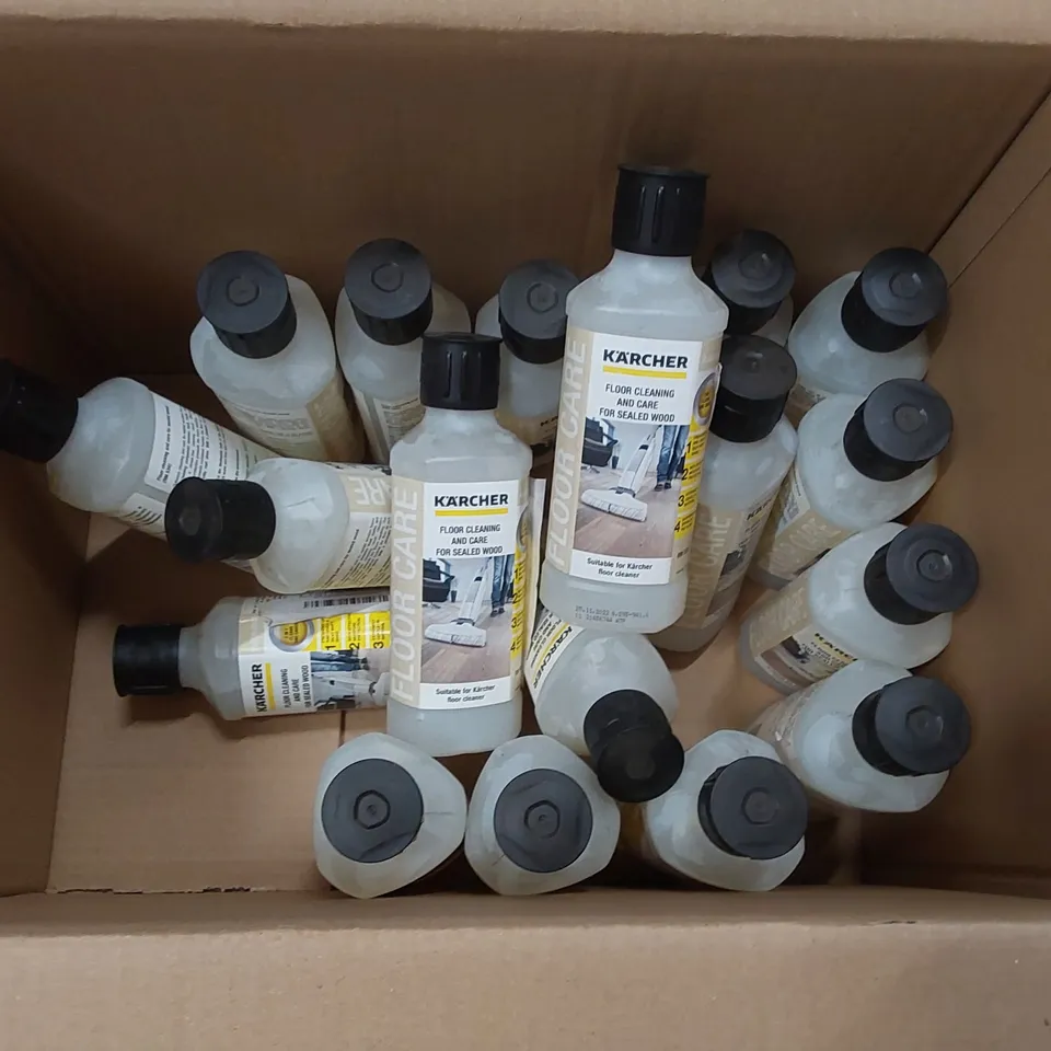 BOX CONTAINING APPROXIMATELY 17x BRAND NEW KÄRCHER FLOOR CLEANER 500ML BOTTLES (1 BOX)
