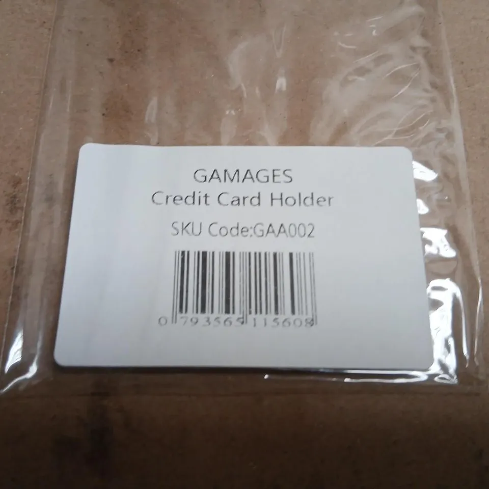 GAMAGES LEATHER CREDIT CARD HOLDER – BLACK (LONDON)