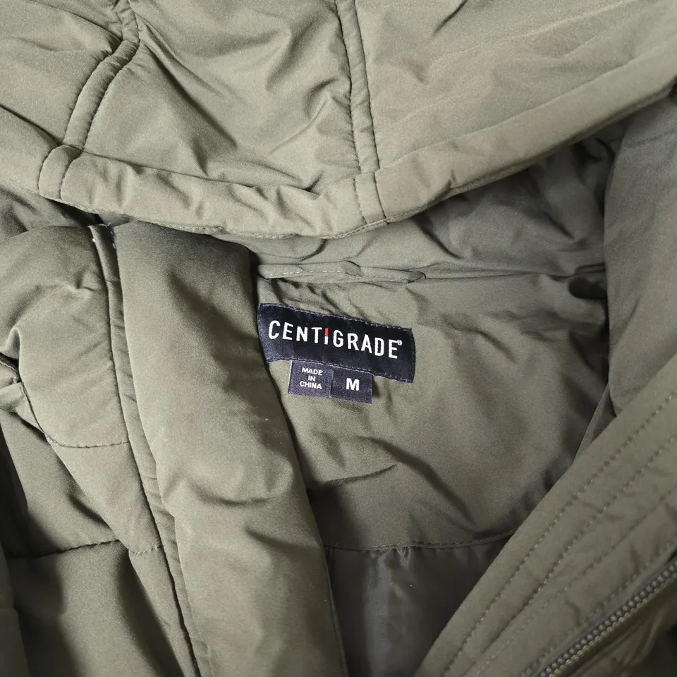 CENTIGRADE PUFFER JACKET – OLIVE GREEN – MEN'S SIZE M