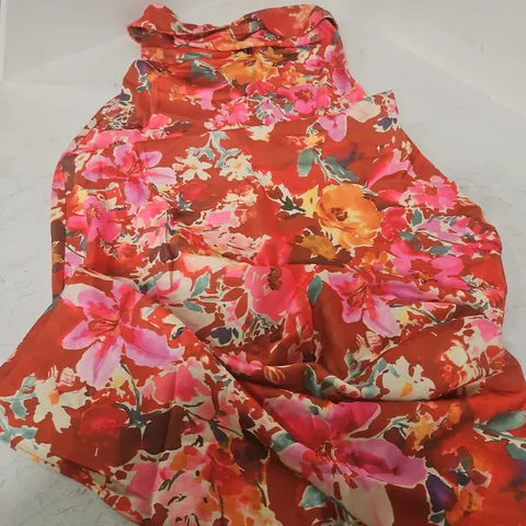 NOBODY'S CHILD ROBYN MIDAXI DRESS – FLORAL RED, UK 10