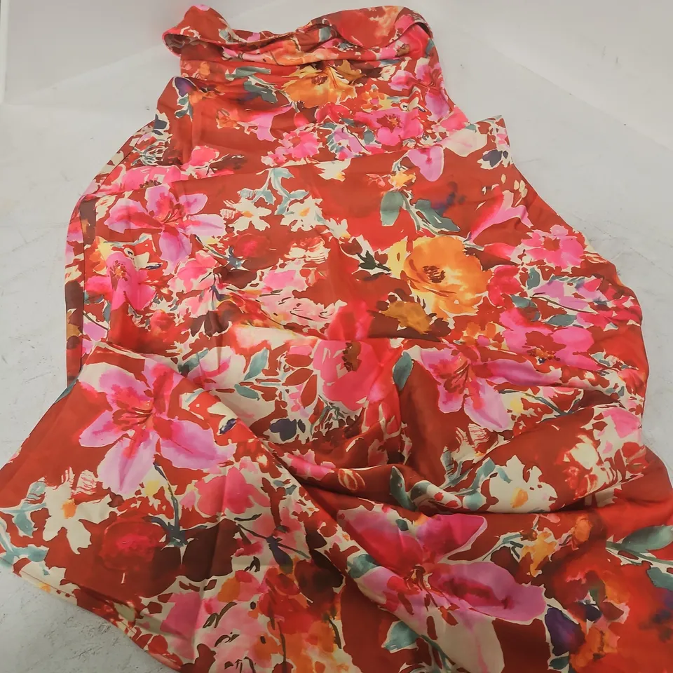 NOBODY'S CHILD ROBYN MIDAXI DRESS – FLORAL RED, UK 10