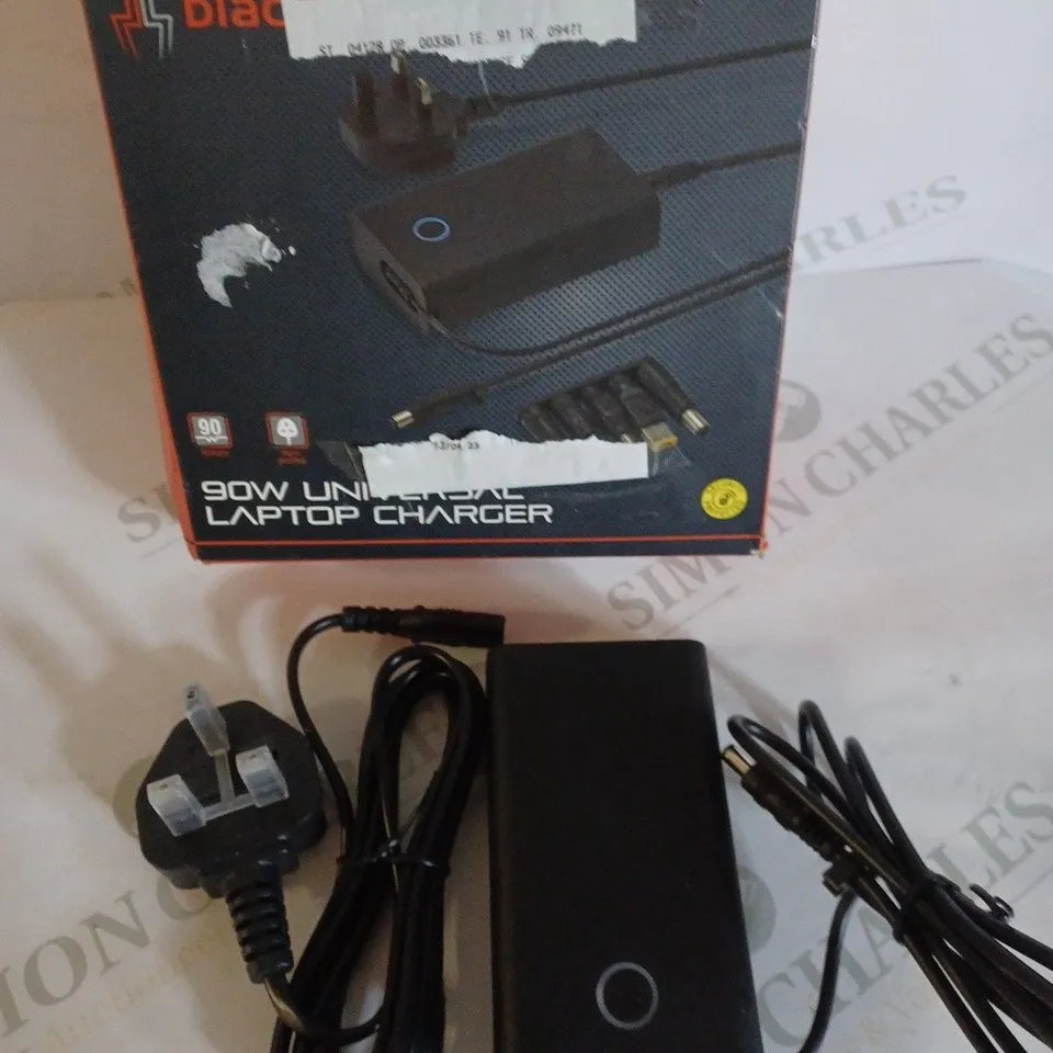 BLACK WEB 90W UNIVERSAL LAPTOP CHARGER