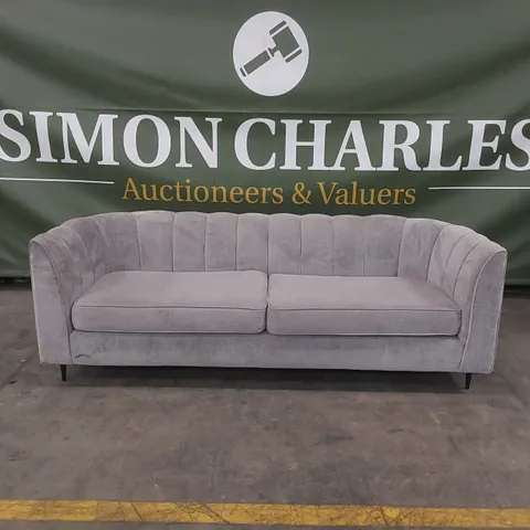 QUALITY DESIGNER GUILD FABRIC UPHOLSTERED 4 SEATER SOFA 