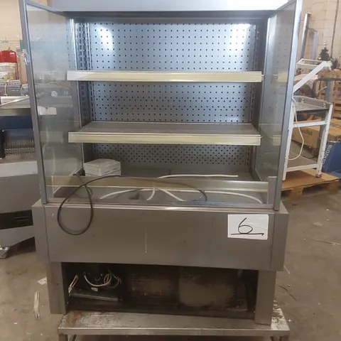 COMMERCIAL STAINLESS STEEL OPEN-FRONT MULTIDECK DISPLAY FRIDGE