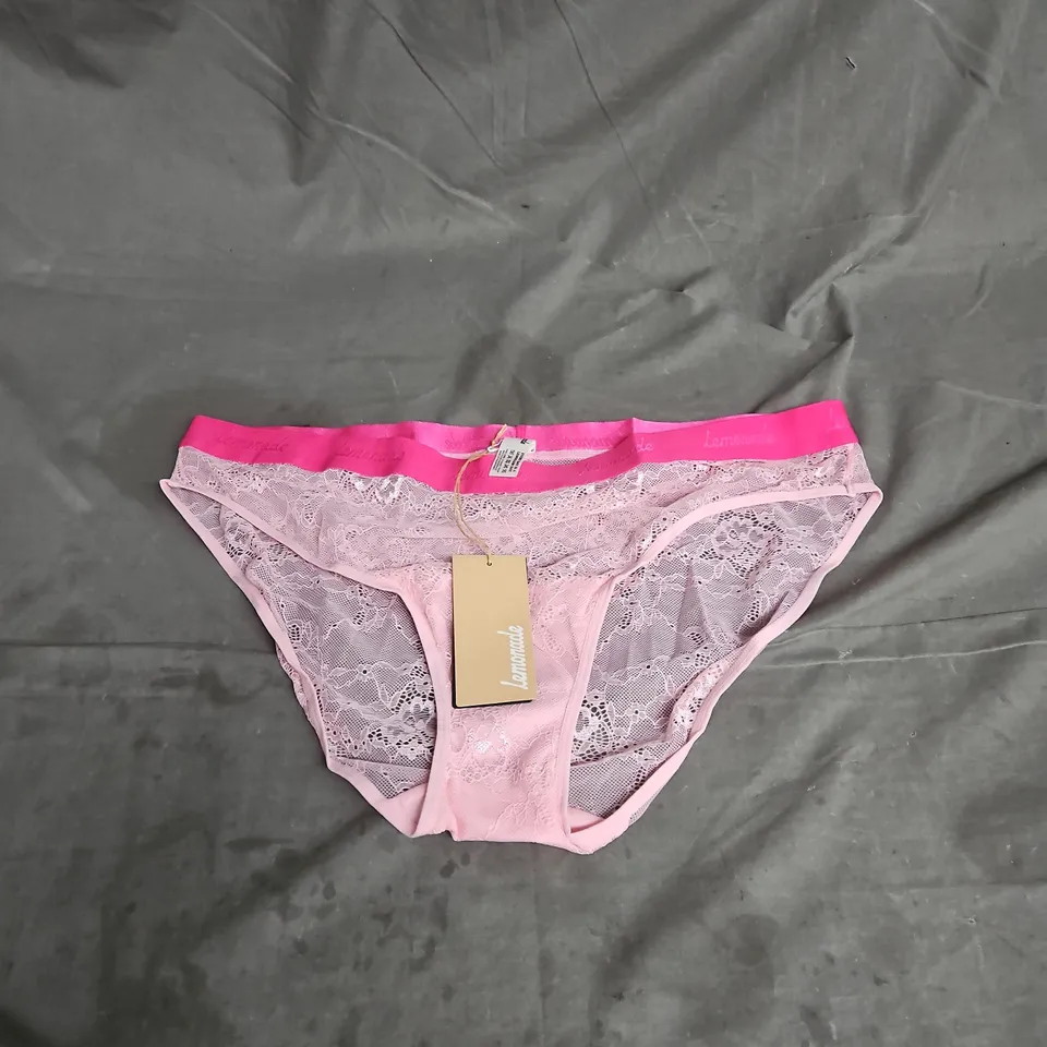 LEMONADE TWO TONE LACE BRIEF IN PUNK SIZE 18