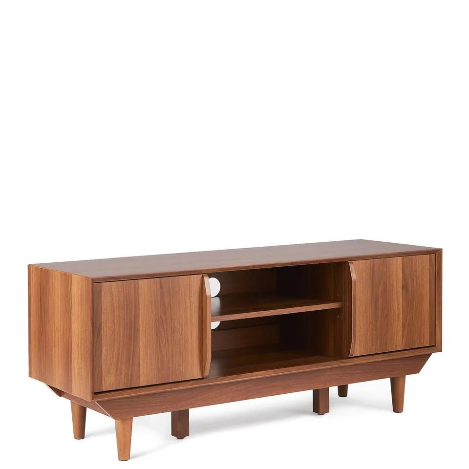 GRADE 1 MARCEL TV STAND IN WALNUT - BOX 1 - COLLECTION ONLY