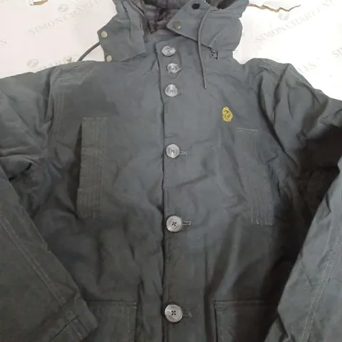 LUKE NEW ORLEANS LONG HOODED JACKET IN BLACK - MEDIUM
