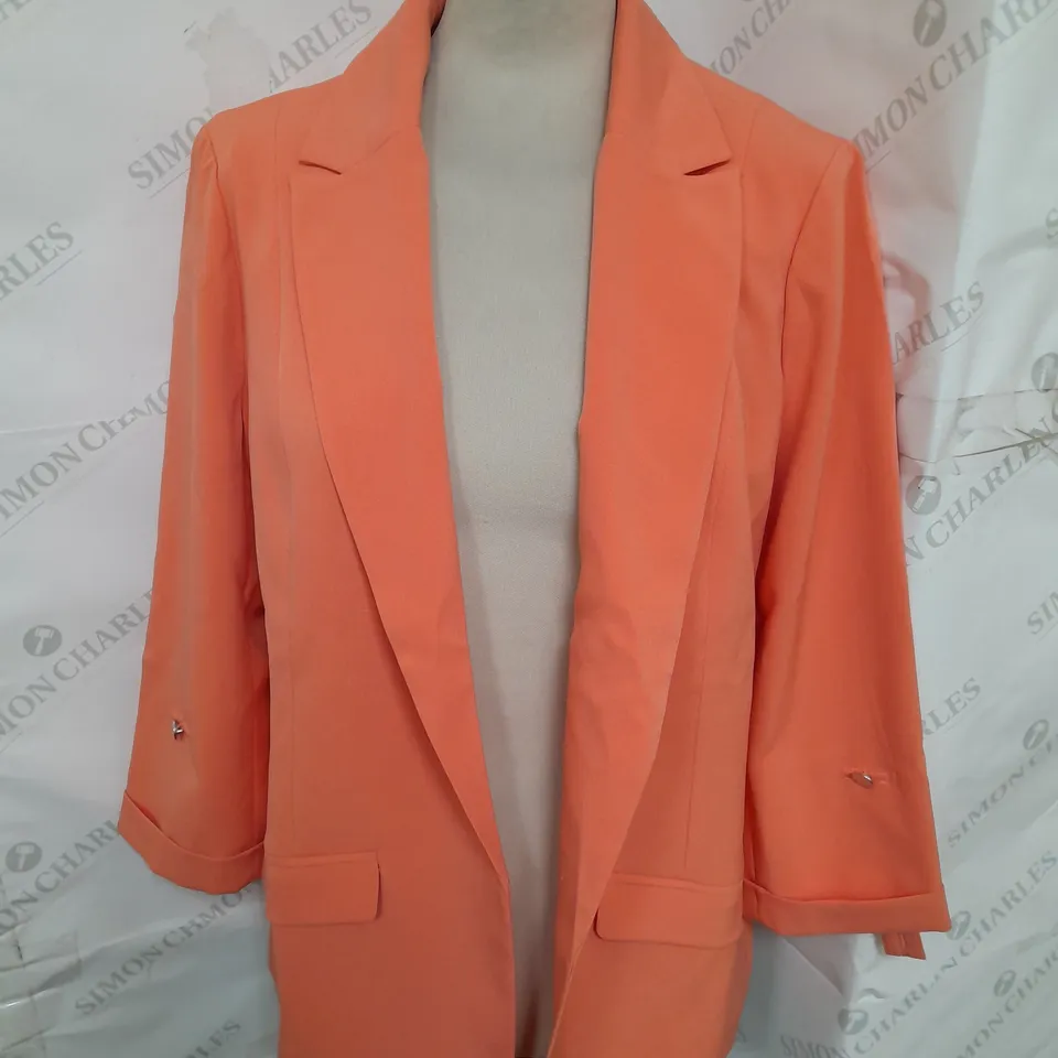 DANII MINOGUE BLAZER JACKET IN ORANGE SIZE 16