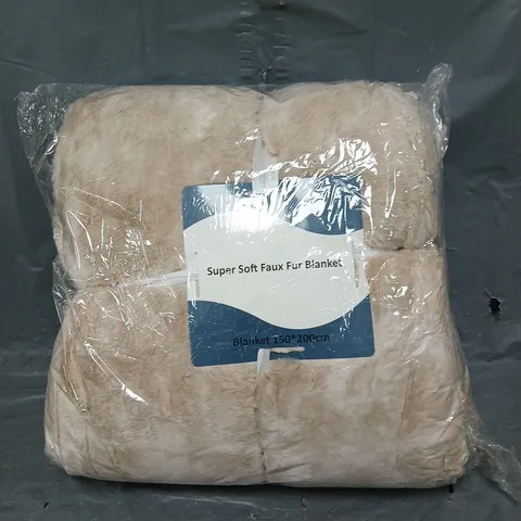 SUPER SOFT FAUX BLANKET - 150 X 200CM