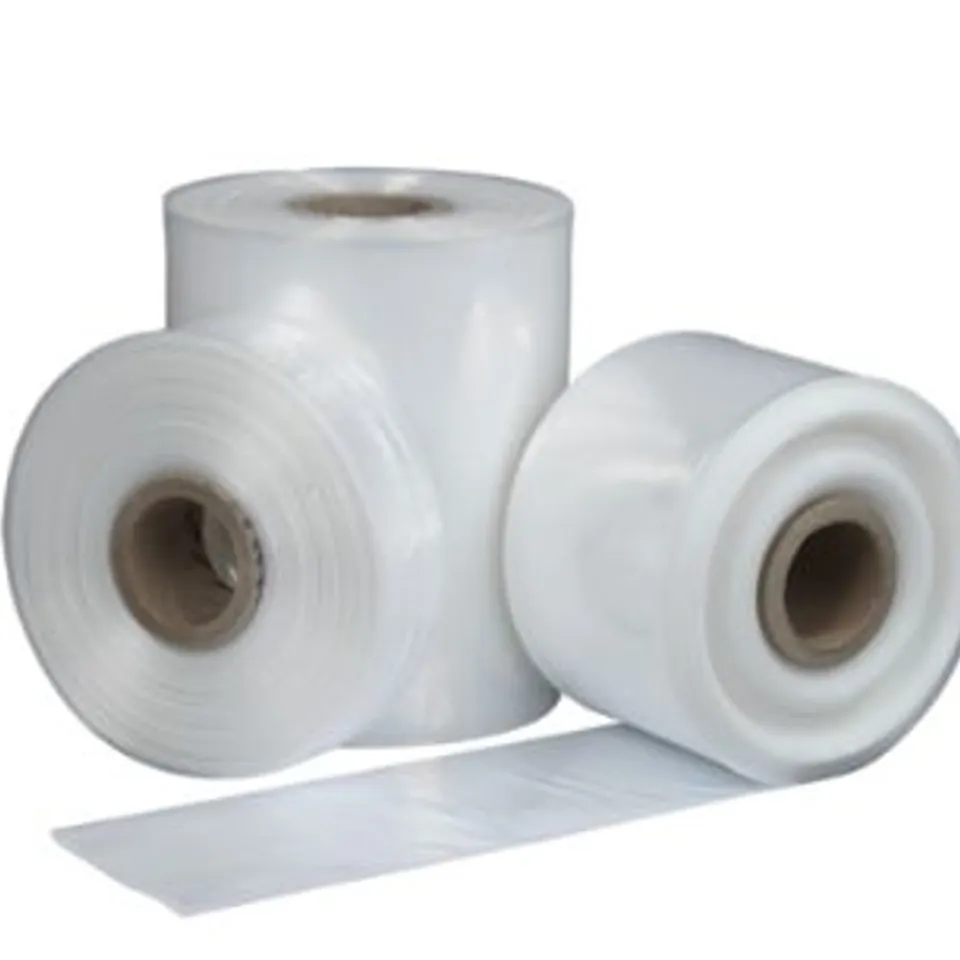 PALLET OF APPROXIMATELY 14 ROLLS OF 23LF5018 POLYSHIELD™ HEAVY DUTY LAY FLAT TUBING 30% RECYCLED CLEAR 18"