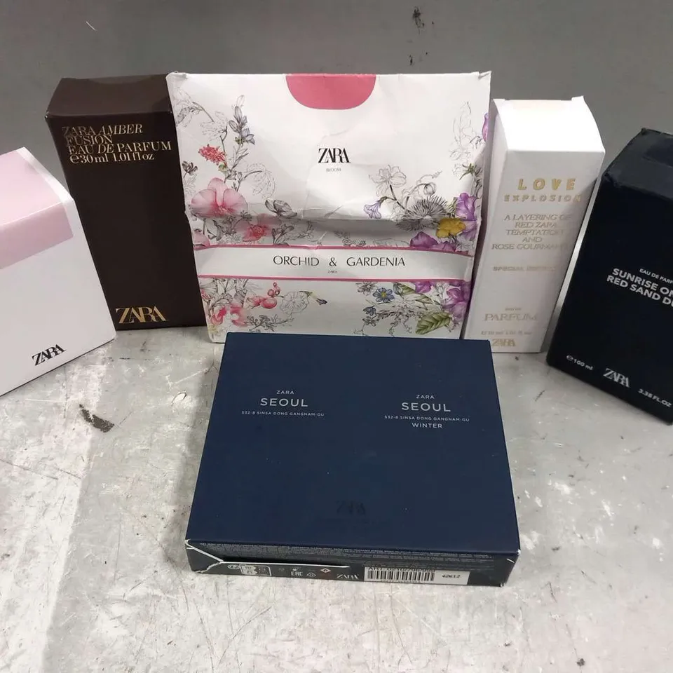 APPROXIMATELY ELEVEN ASSORTED ZARA FRAGRANCES