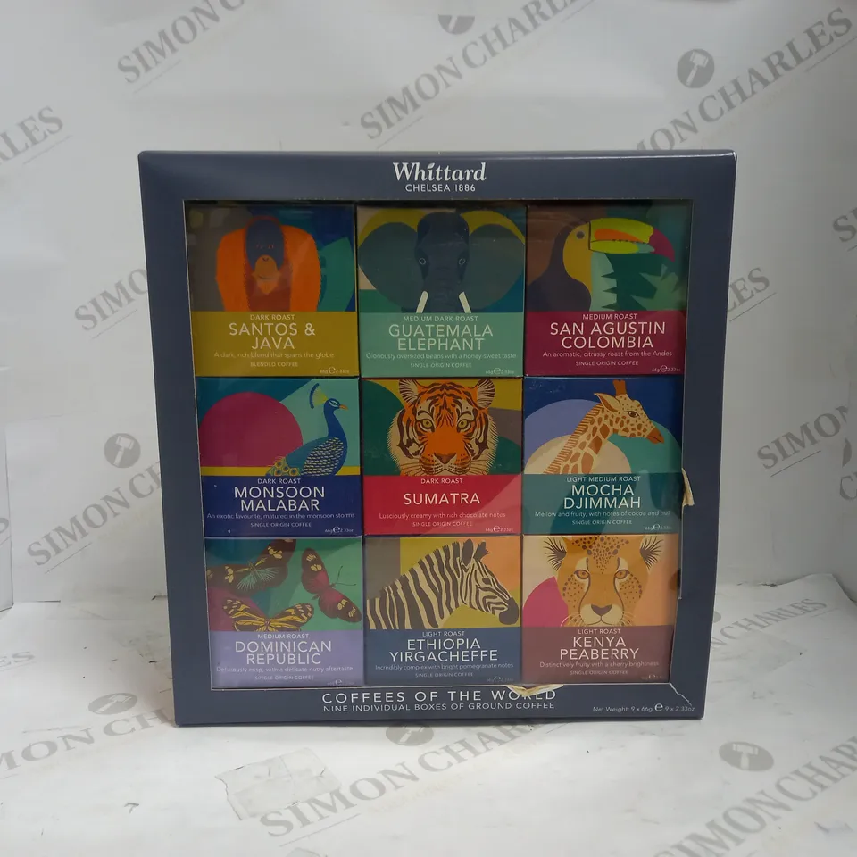 WHITTARD COFFEES OF THE WORLD SET (9 X 66G)