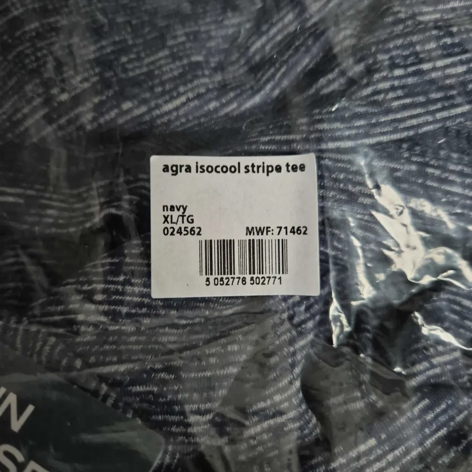 MOUNTAIN WAREHOUSE ACTIVE NAVY ISOCOOL STRIPE TEE, XL