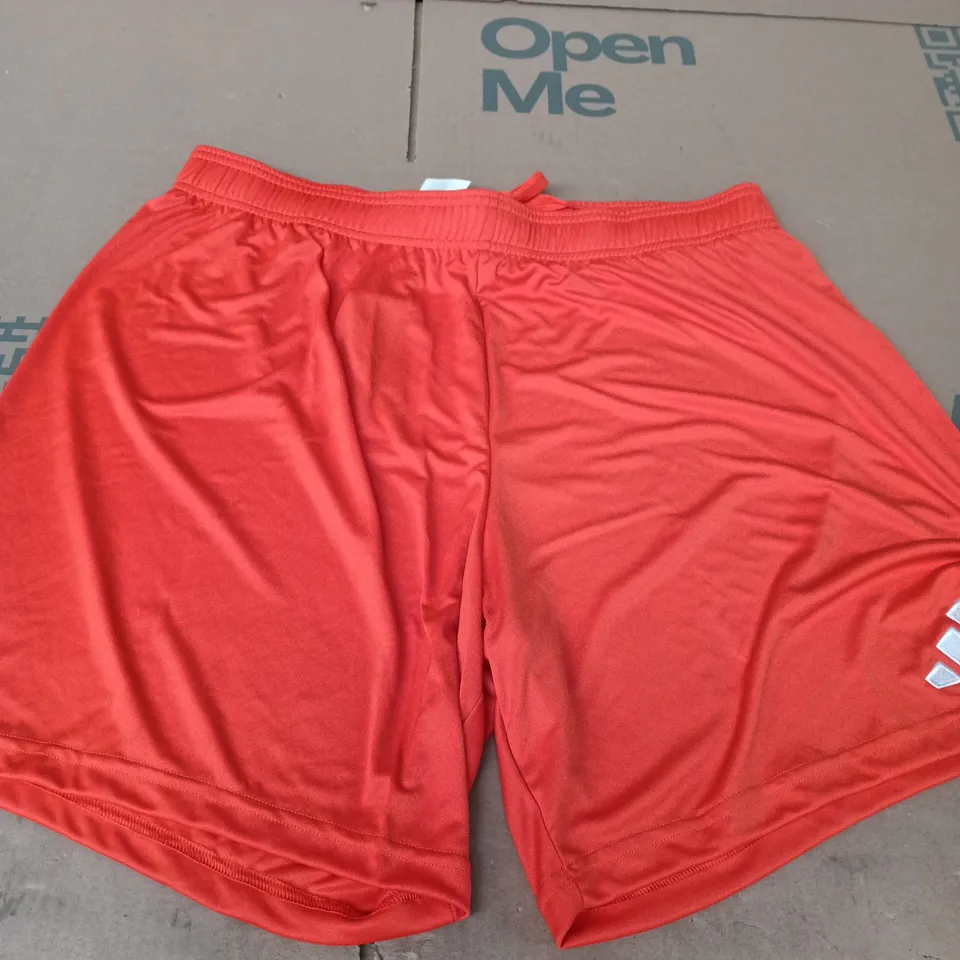 ADIDAS ENT26 SHORTS IN ORANGE - UK XL