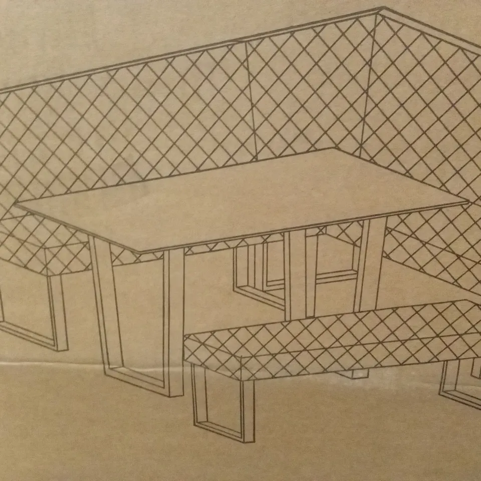 BOXED OHIO DINING TABLE // TABLE ONLY (1 BOX)