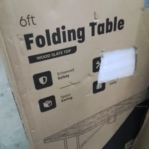 BOXED KEPLIN 6FT FOLDING TABLE